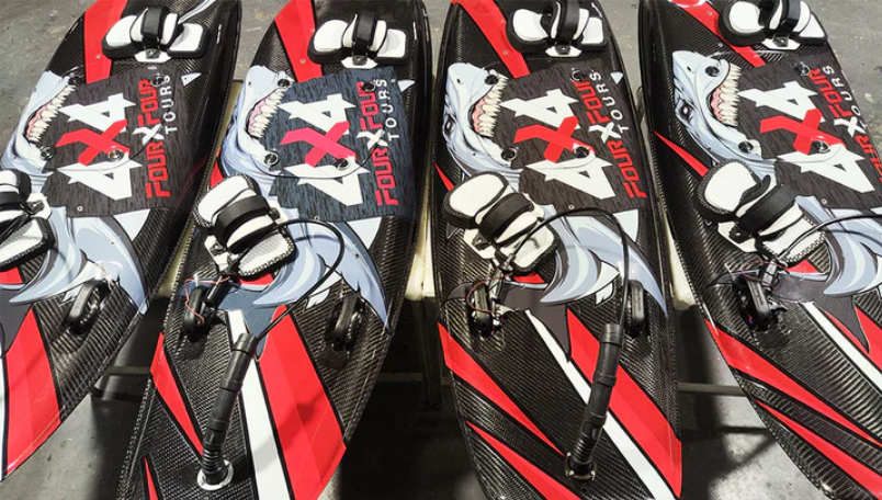 Gasoline-powered carbon fiber surfboards  EFI 110cc